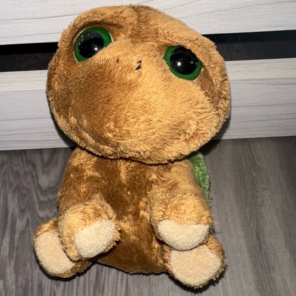Russ Berrie Turtle Shelby Soft Plush Toy Big Eyes Lil Peepers Tortoise RARE HTF